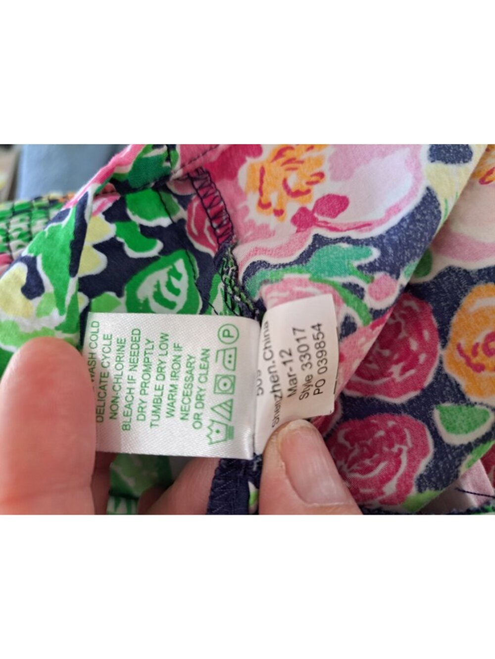 Lilly Pulitzer Gardenia Floral-Print Sleeveless Peplum Top 6 Multicolor Cotton - Picture 14 of 15